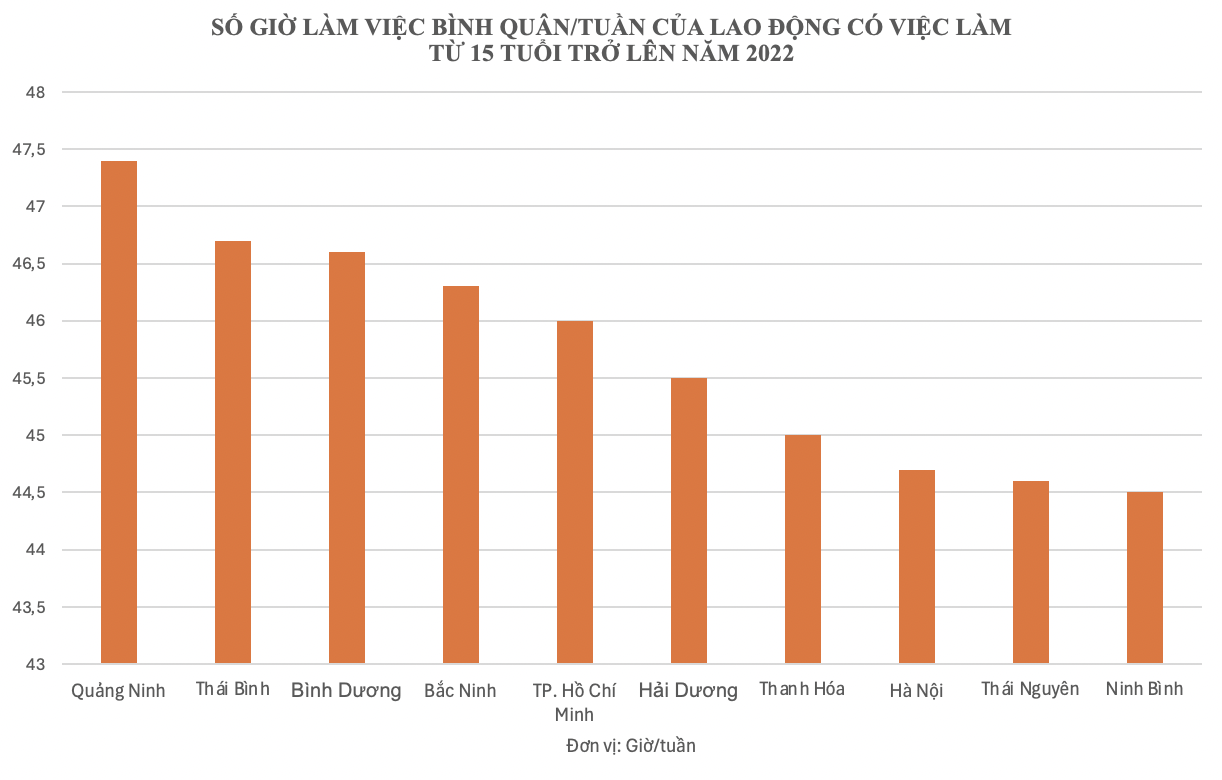 Tỉnh có số giờ làm việc trung bình cao nhất cả nước nhưng thu nhập chỉ nằm trong top 20, chi phí sinh hoạt lại cực đắt đỏ - Ảnh 1.