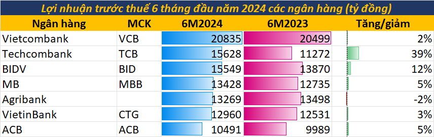 Điểm danh 7 ngân hàng lãi vạn tỷ trong nửa đầu năm: Đóng góp 60% lợi nhuận toàn ngành, một nhà băng tư nhân đang bứt tốc mạnh mẽ- Ảnh 2.